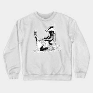 Badger showing leg Crewneck Sweatshirt